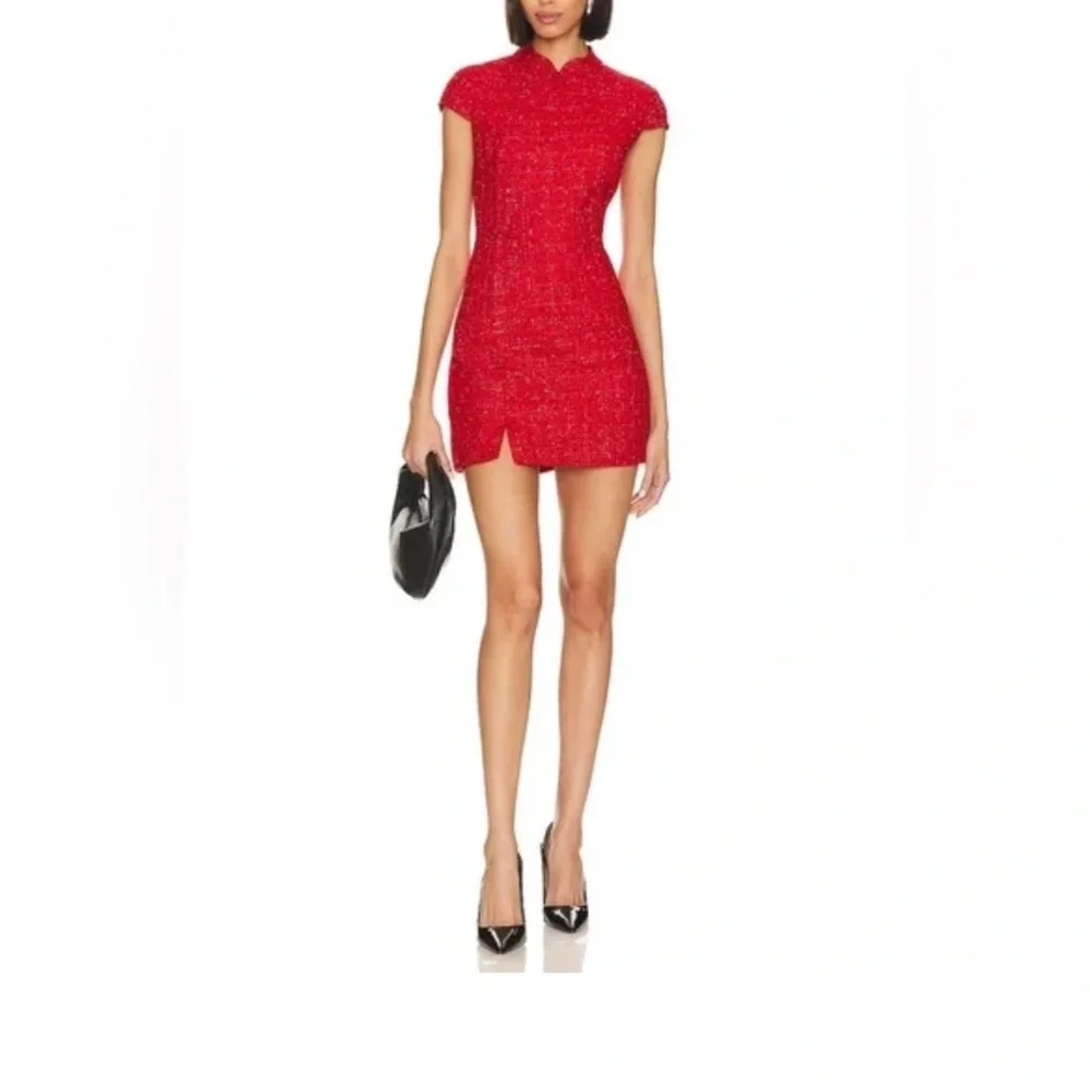 SAU LEE Natasha Dress in Red, brand new without tags, never worn, no flaws. - Picture 4 of 6
